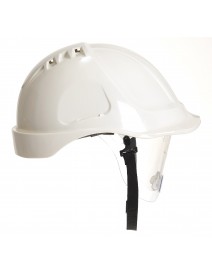 Portwest PW55 Retractable Visor Helmet  - White