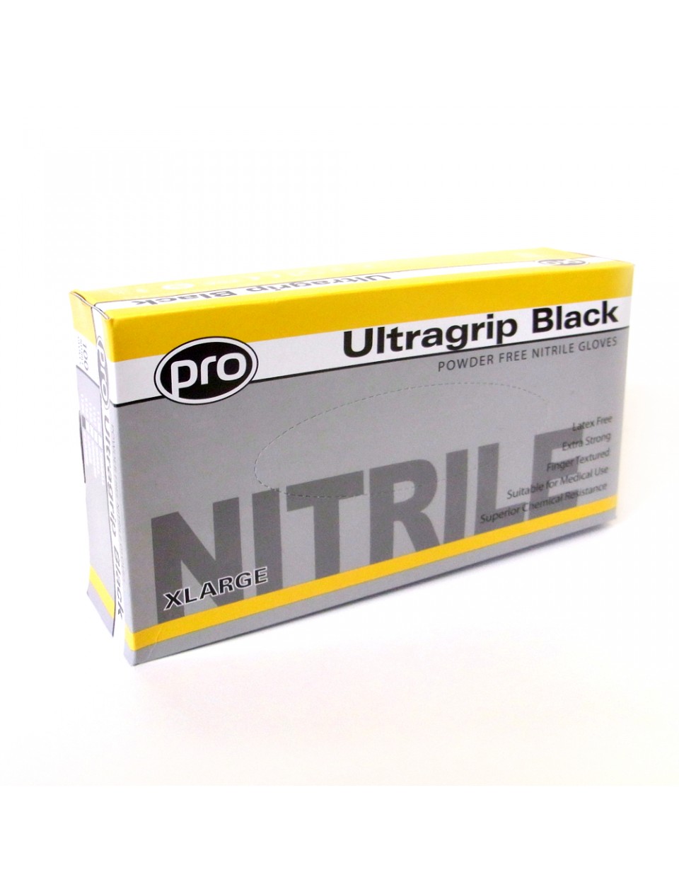 pro ultra grip black nitrile gloves