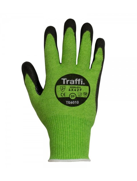 TraffiGlove TG6010 Cut F PU Glove - Pack of 10 Gloves