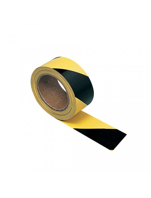 Adhesive Hazard Warning Tape - Yellow & Black