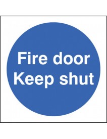  Fire Door Keep Shut - Rigid Plastic 2 sizes