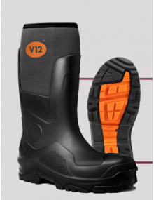 V2115 Grey Groundworker Lightweight Wellies Footwear