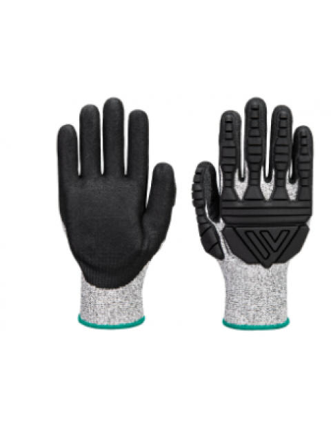 A723 - TPV Impact Cut Glove Grey/Black Gloves