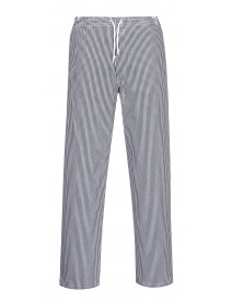 Portwest C079 - Bromley Chefs Trousers Tall Black Check