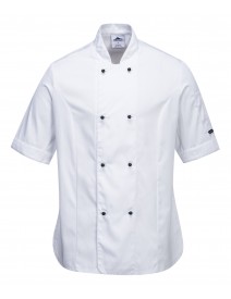 Portwest C737 Ladies Short Sleeve Chefs Jacket