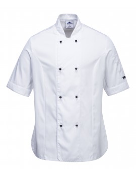 Portwest C737 Ladies Short Sleeve Chefs Jacket    Clothing  