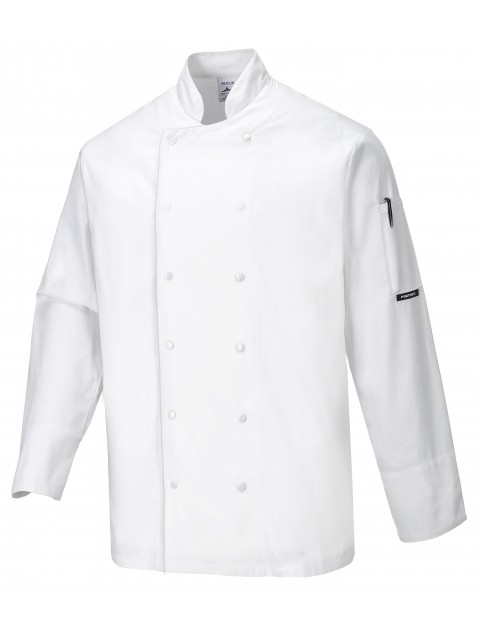 Portwest Aberdeen Chefs Long Sleeved Jacket Clothing