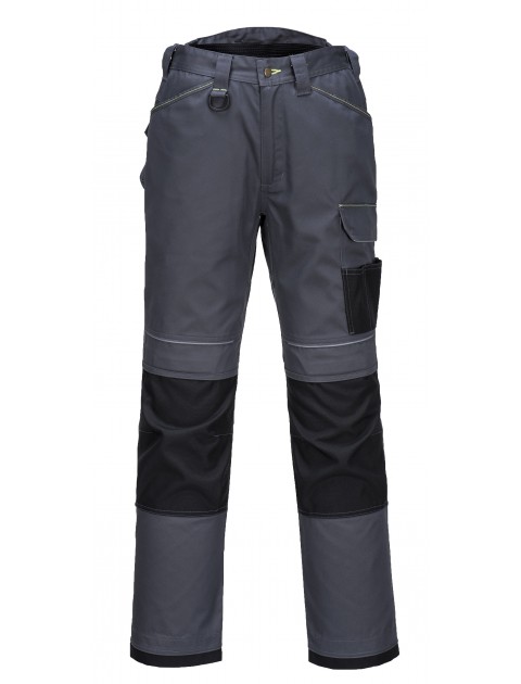 Portwest T601 - PW3 Work Trousers Grey/Black Clothing