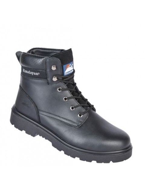 Himalayan 1120 Black Leather Safety Boot Footwear