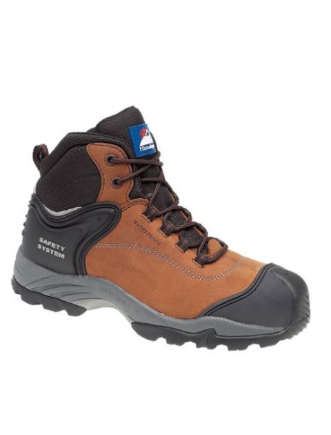 Himalayan 4104 Waterproof Brown Safety Boot with Gravity2 Sole Footwear