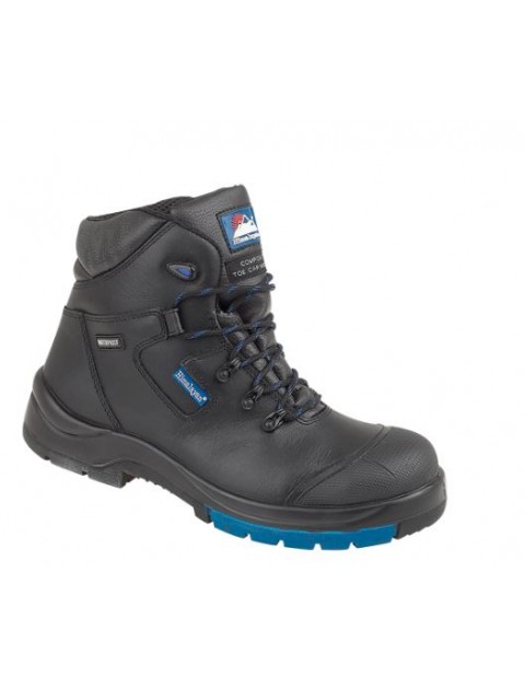 Himalayan 5160 Waterproof Black Safety Boot With HyGrip Sole Footwear