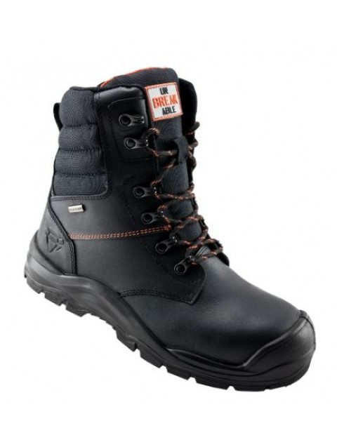 Unbreakable U108 Tornado Waterproof Black Zip Safety Boot Footwear