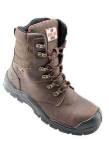 Unbreakable U109 Tornado Waterproof Brown Zip Safety Boot Footwear