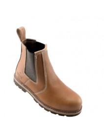 Unbreakable U116 Highland Brown Leather Safety Dealer Boot